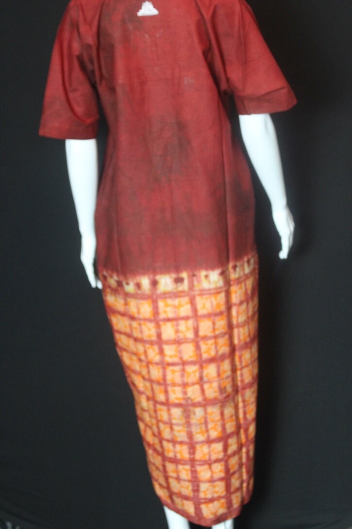 Dark & Light Orange (African Prints)