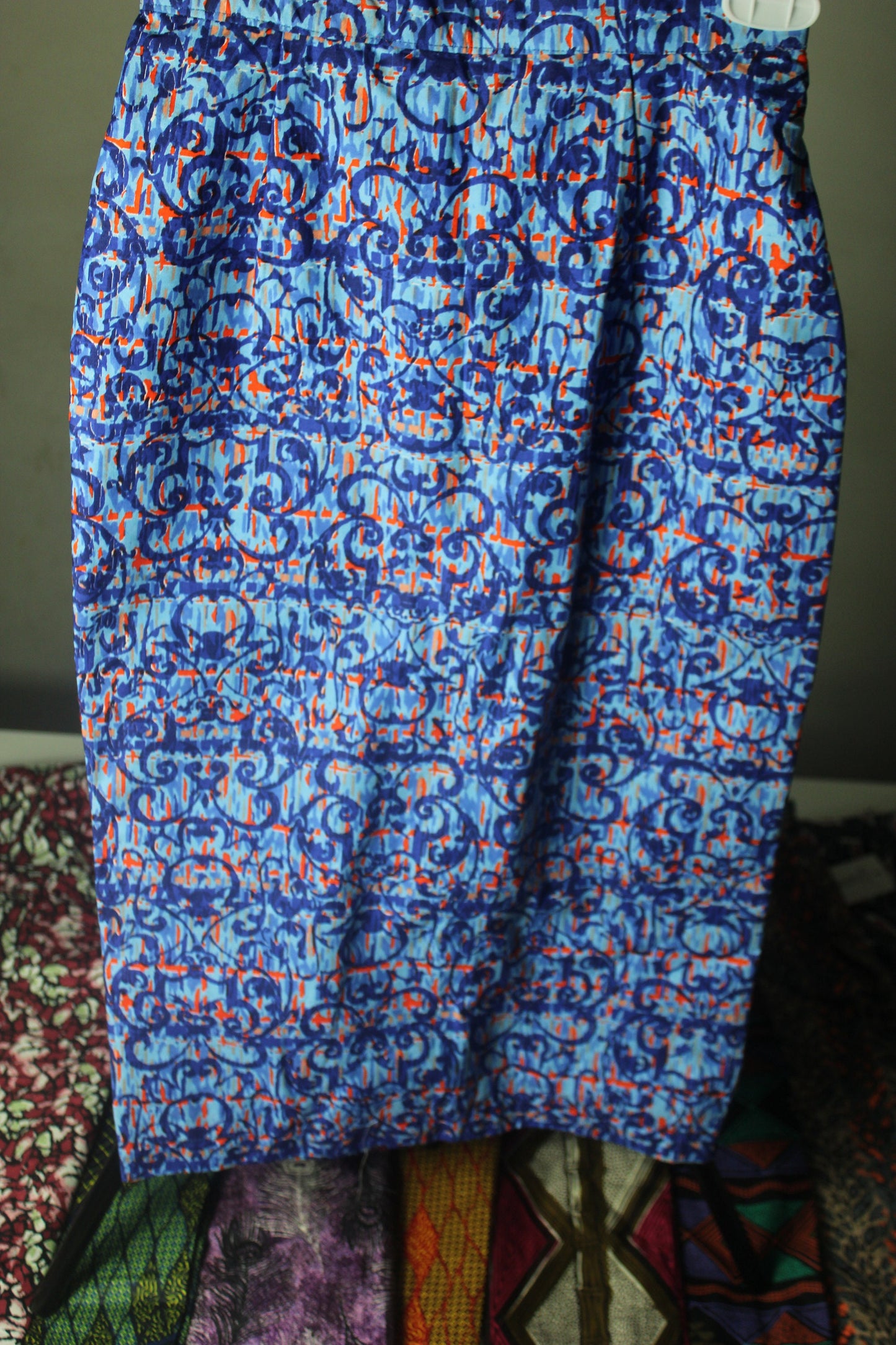 Vibrant Ankara African Textile Pencil Skirt (UK sizes 10,12,14,16)