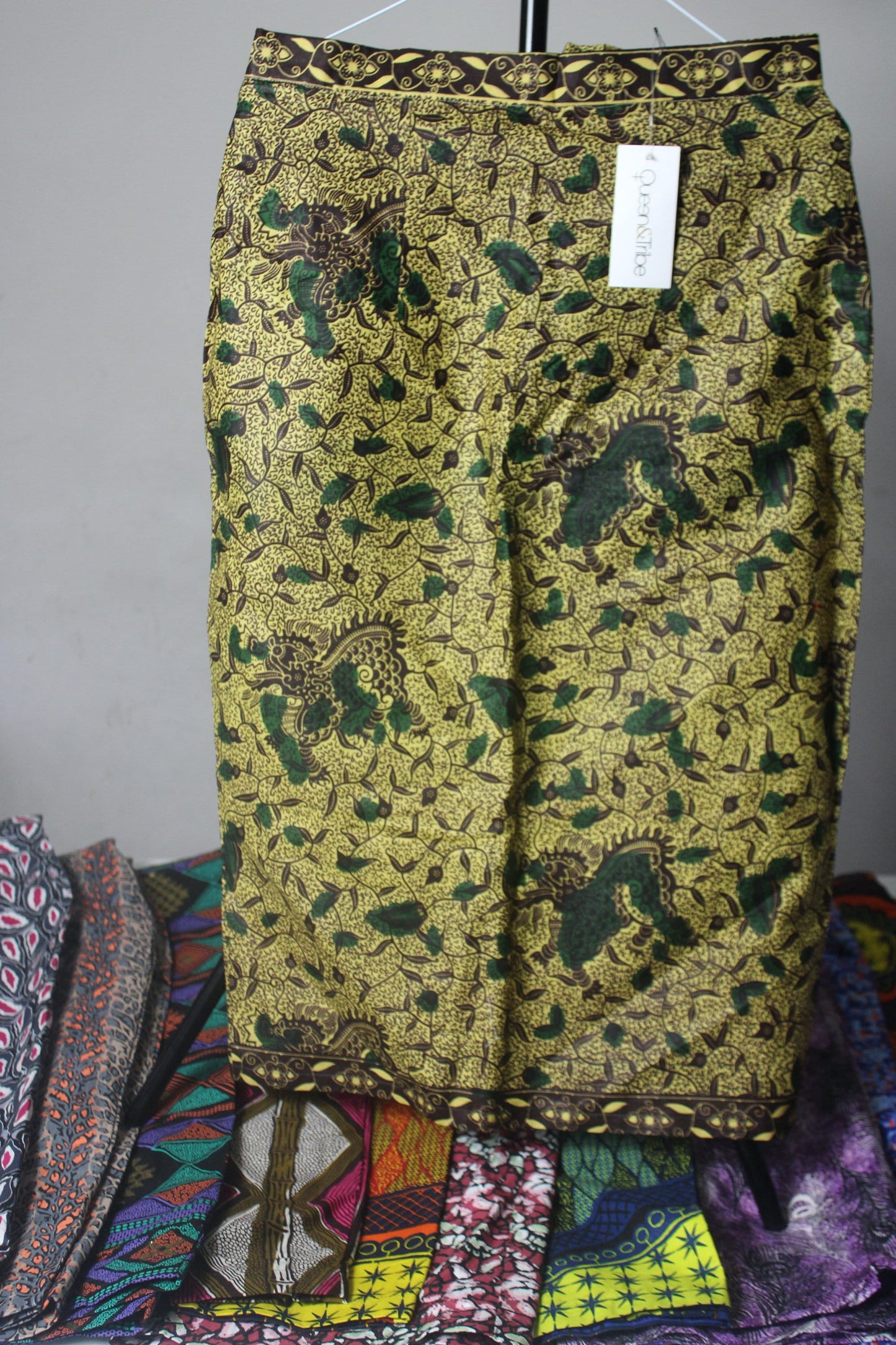 Vibrant Ankara African Textile Pencil Skirt (UK sizes 10,12,14,16)