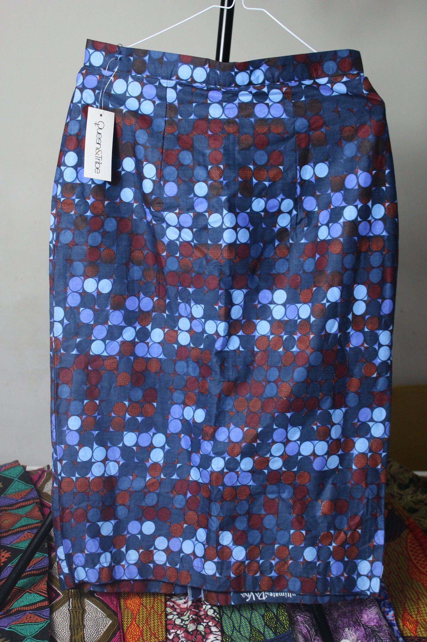 Vibrant Ankara African Textile Pencil Skirt (UK sizes 10,12,14,16)