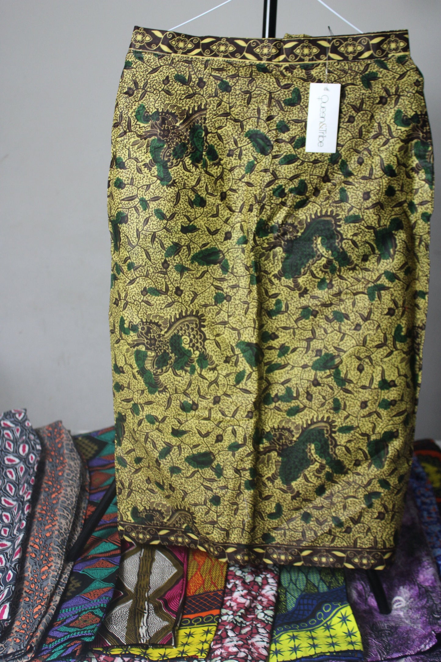 Vibrant Ankara African Textile Pencil Skirt (UK sizes 10,12,14,16)