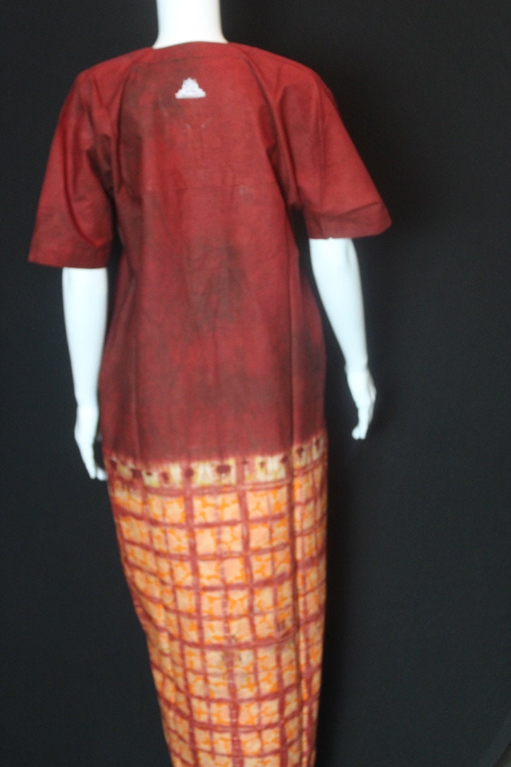 Dark & Light Orange (African Prints)