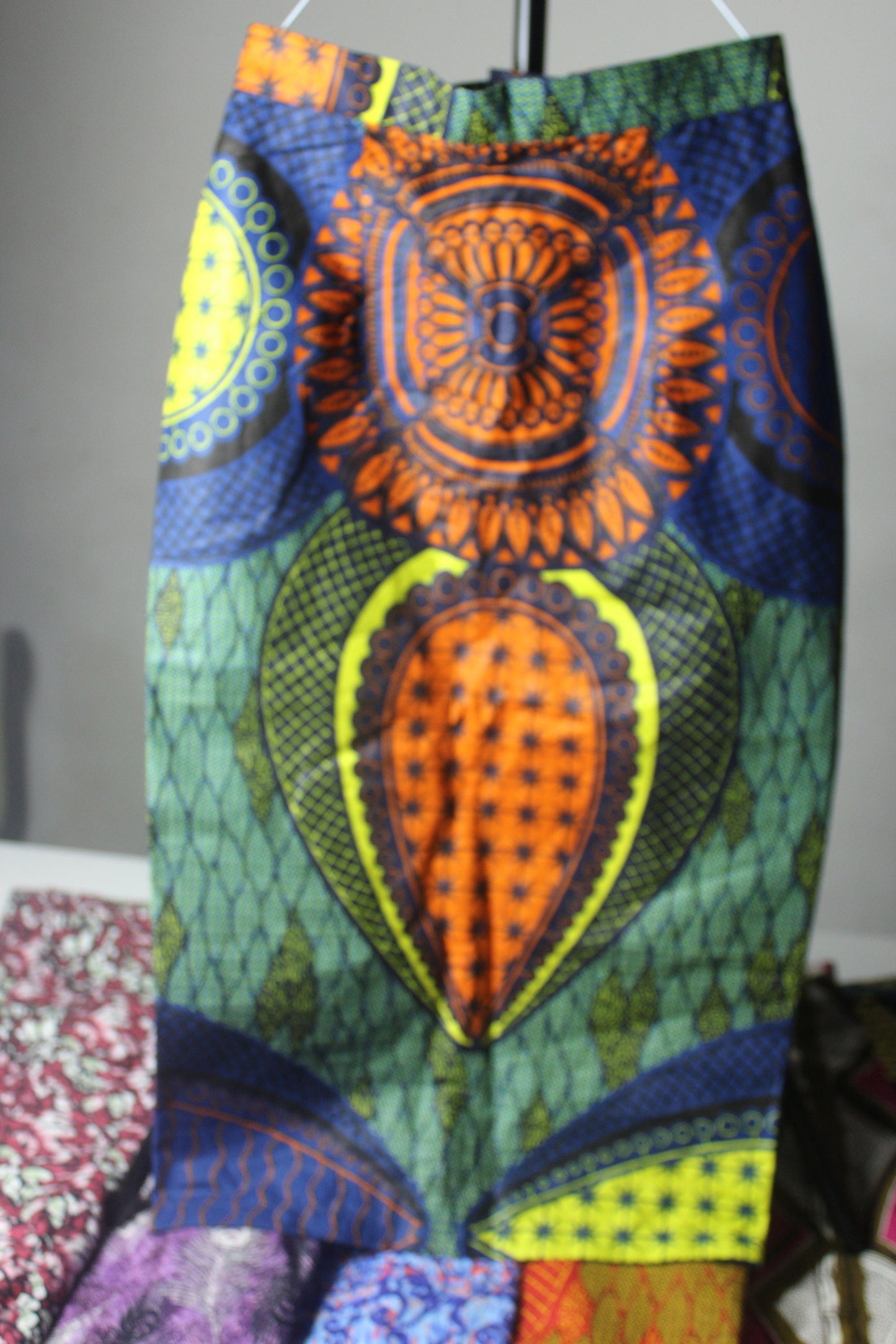 Vibrant Ankara African Textile Pencil Skirts for the holidays (sizes 8)