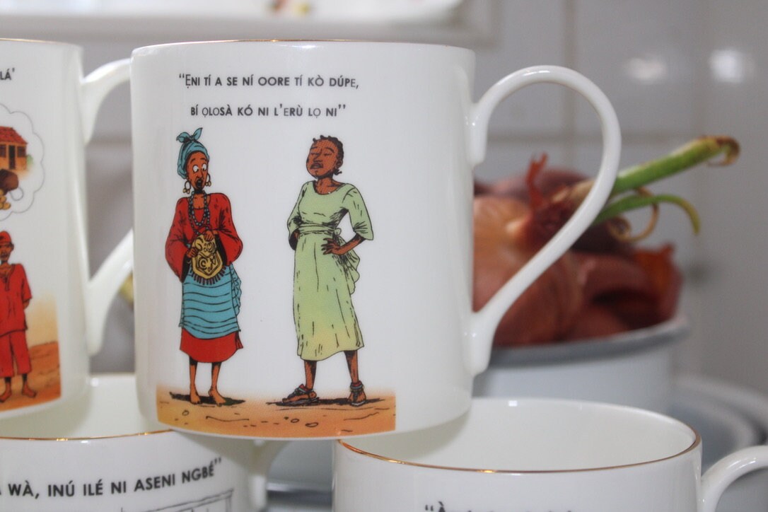 Yoruba, Proverbs, Mugs, African, Arts, Craft, Language, Culture, Homeware, Cups, (Eni ti a se ni oore Mug - Now In Stock)