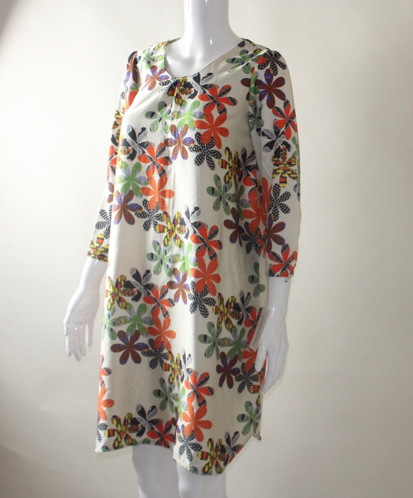 African Silk Textile dress (S/M/L)
