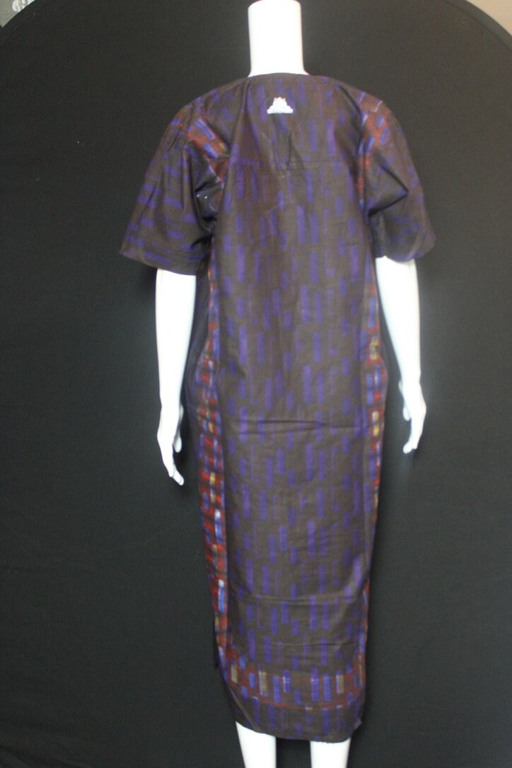 Yellow White Batik Tie and dye Bubu (Music)