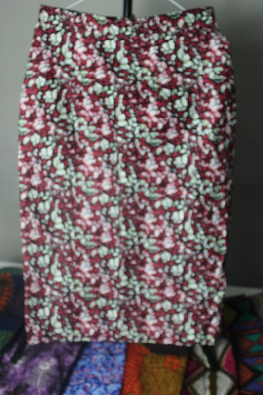 Vibrant Ankara African Textile Pencil Skirt (UK sizes 10,12,14,16)