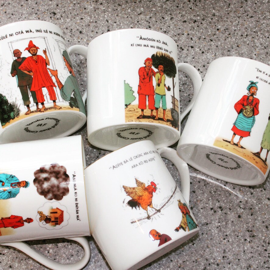 Yoruba, Proverbs, Mugs, African, Arts, Craft, Language, Culture, Homeware, Cups,