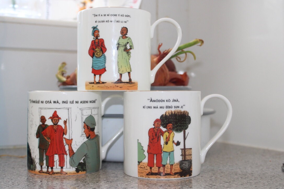 Yoruba, Proverbs, Mugs, African, Arts, Craft, Language, Culture, Homeware, Cups, (Eyinkunle lota wa Mug - Now In Stock)
