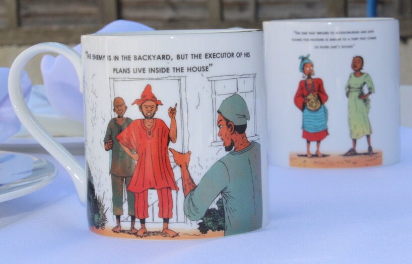 Yoruba, Proverbs, Mugs, African, Arts, Craft, Language, Culture, Homeware, Cups, (Eyinkunle lota wa Mug - Now In Stock)