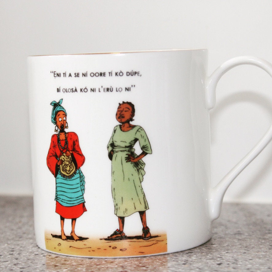 Yoruba, Proverbs, Mugs, African, Arts, Craft, Language, Culture, Homeware, Cups, (Eni ti a se ni oore Mug - Now In Stock)