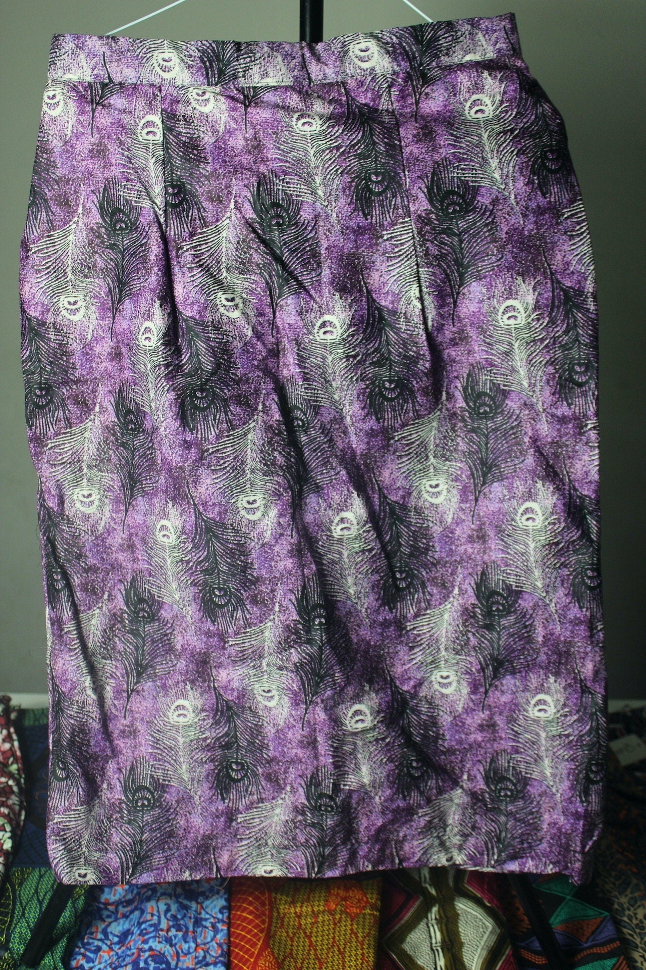 Vibrant Ankara African Textile Pencil Skirt (UK sizes 10,12,14,16)