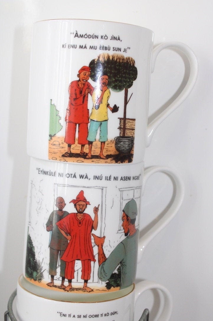Yoruba, Proverbs, Mugs, African, Arts, Craft, Language, Culture, Homeware, Cups, (Eyinkunle lota wa Mug - Now In Stock)