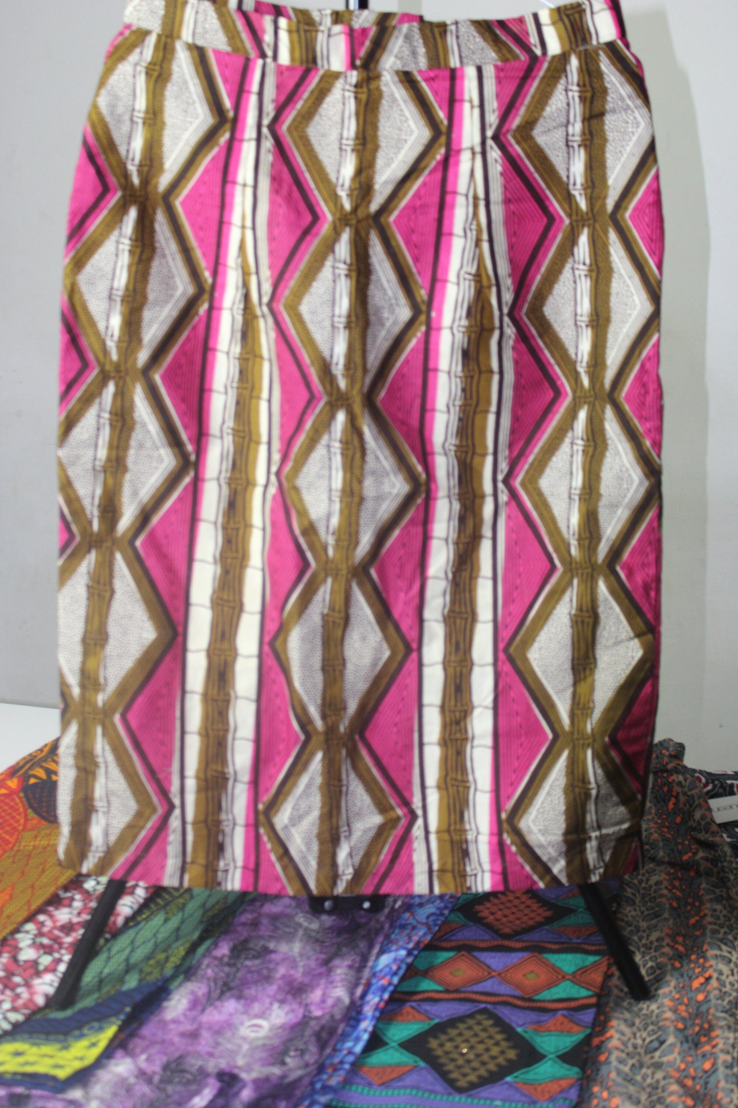 Vibrant Ankara African Textile Pencil Skirt (UK sizes 8, 10,12)