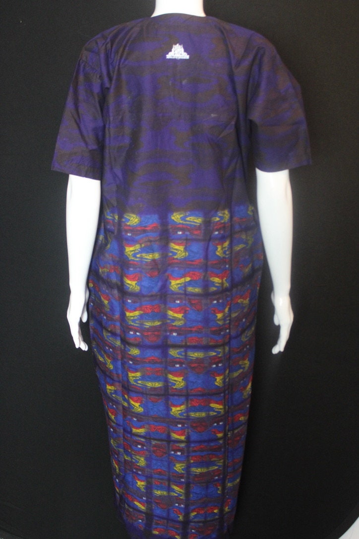 Multi Coloured Ankara Batik Tie and dye Bubu (The Symbols)