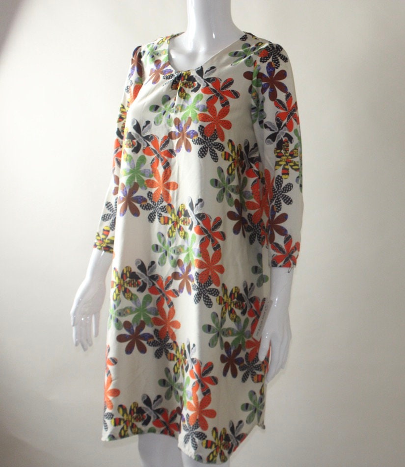 African Silk Textile dress (S/M/L)