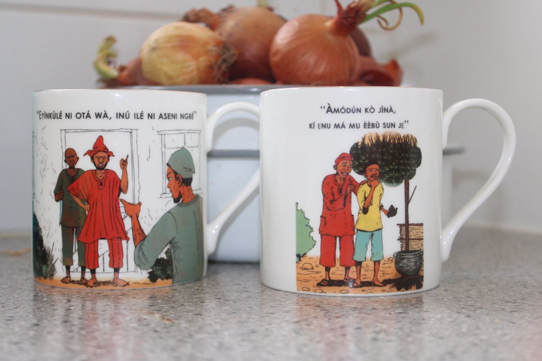 Yoruba, Proverbs, Mugs, African, Arts, Craft, Language, Culture, Homeware, Cups, (Amodun ko jina Mug - Now In Stock)