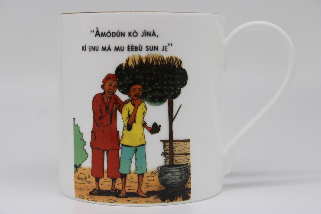 Yoruba, Proverbs, Mugs, African, Arts, Craft, Language, Culture, Homeware, Cups, (Amodun ko jina Mug - Now In Stock)
