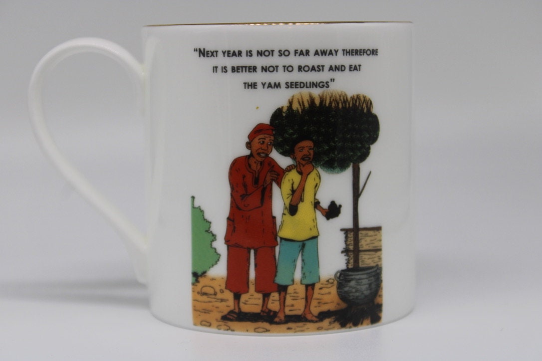 Yoruba, Proverbs, Mugs, African, Arts, Craft, Language, Culture, Homeware, Cups, (Amodun ko jina Mug - Now In Stock)