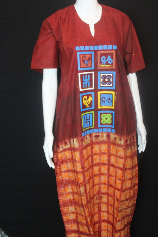 Dark & Light Orange (African Prints)