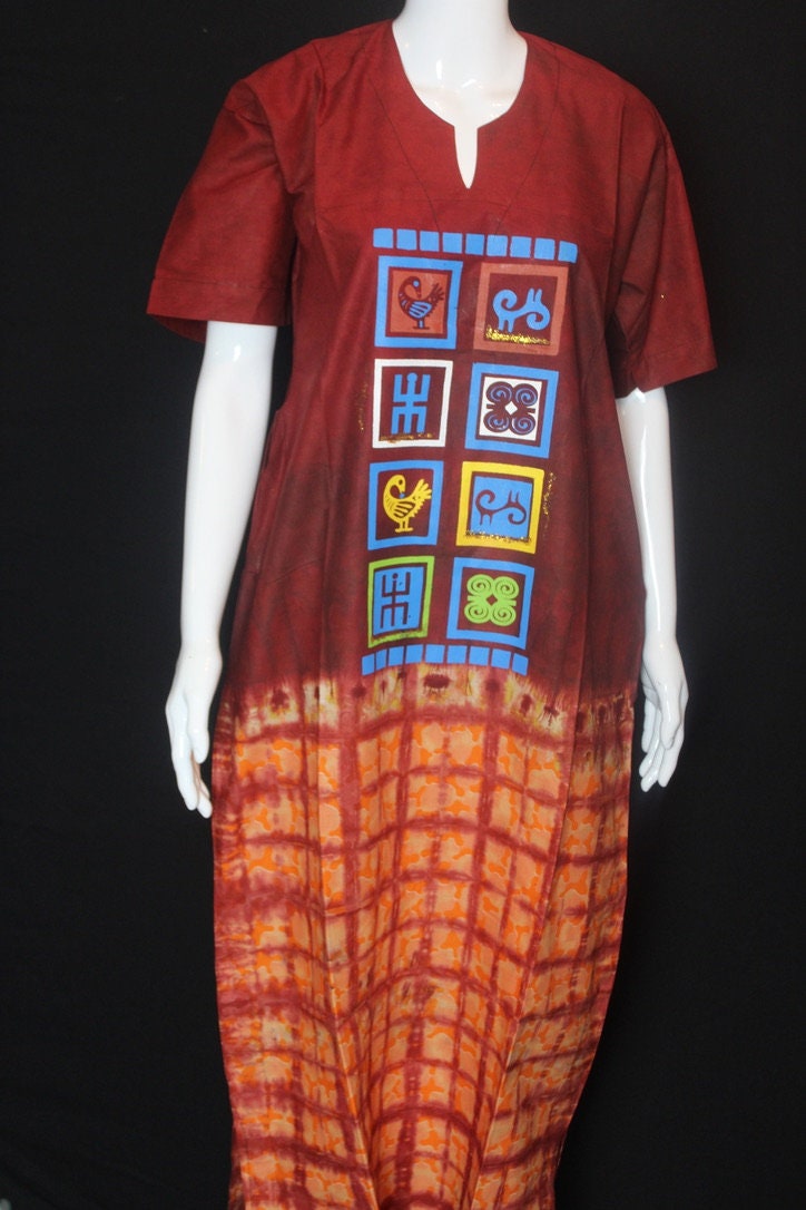 Dark & Light Orange (African Prints)