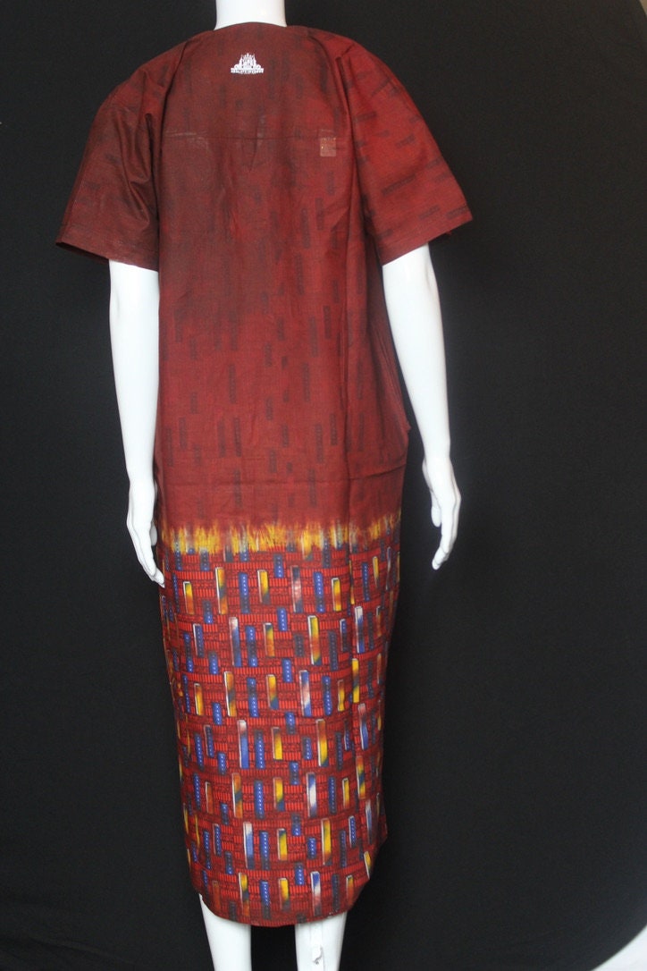 Orange Africa Print (African Drummer Boy)