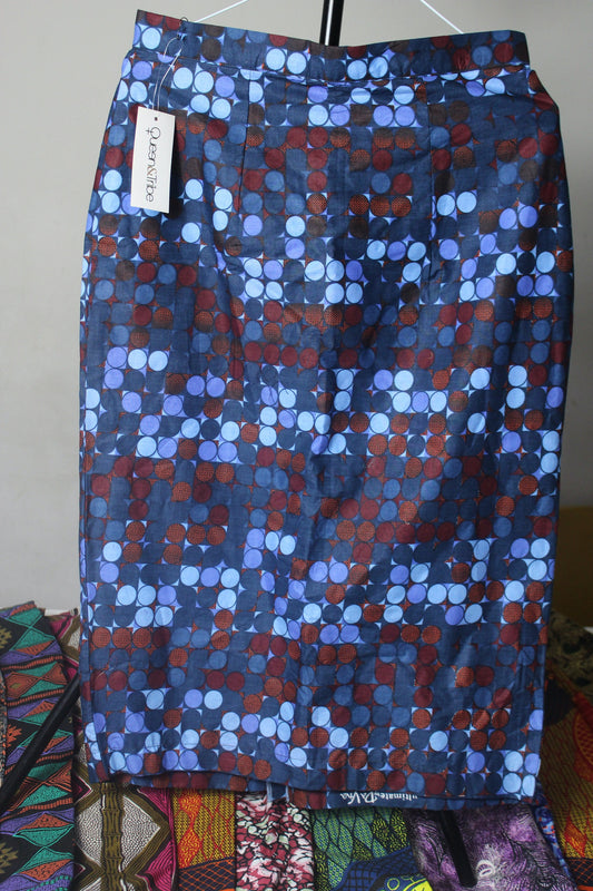 Vibrant Ankara African Textile Pencil Skirt (UK sizes 10,12,14,16)