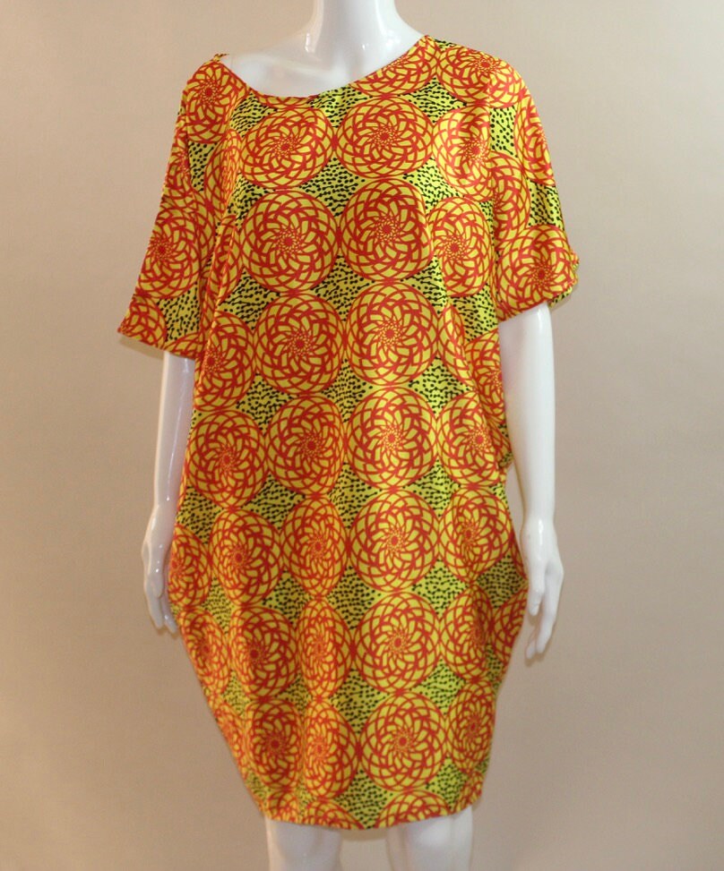 Queen and Tribe African silk dress (S/M/L)